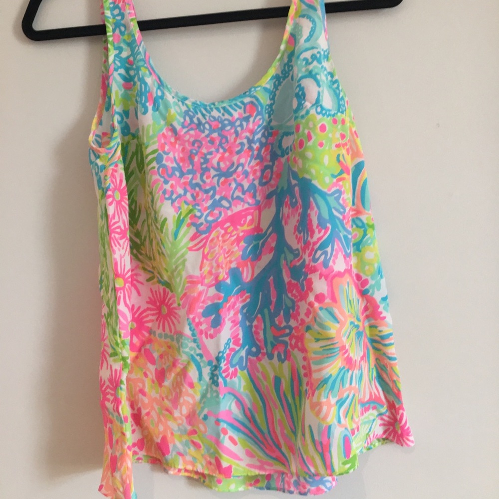 Lilly Pulitzer silk tank top